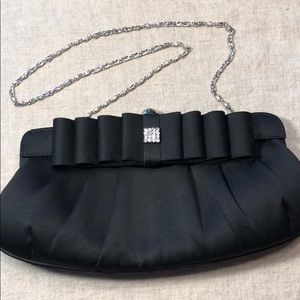 Black Formal Satin Clutch /Evening Bag